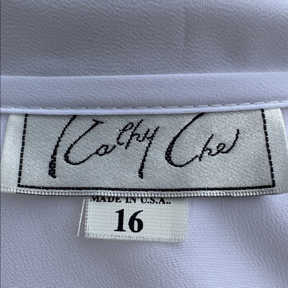 Vintage Kathy Che White Lace Collar Blouse - Picture 5 of 5